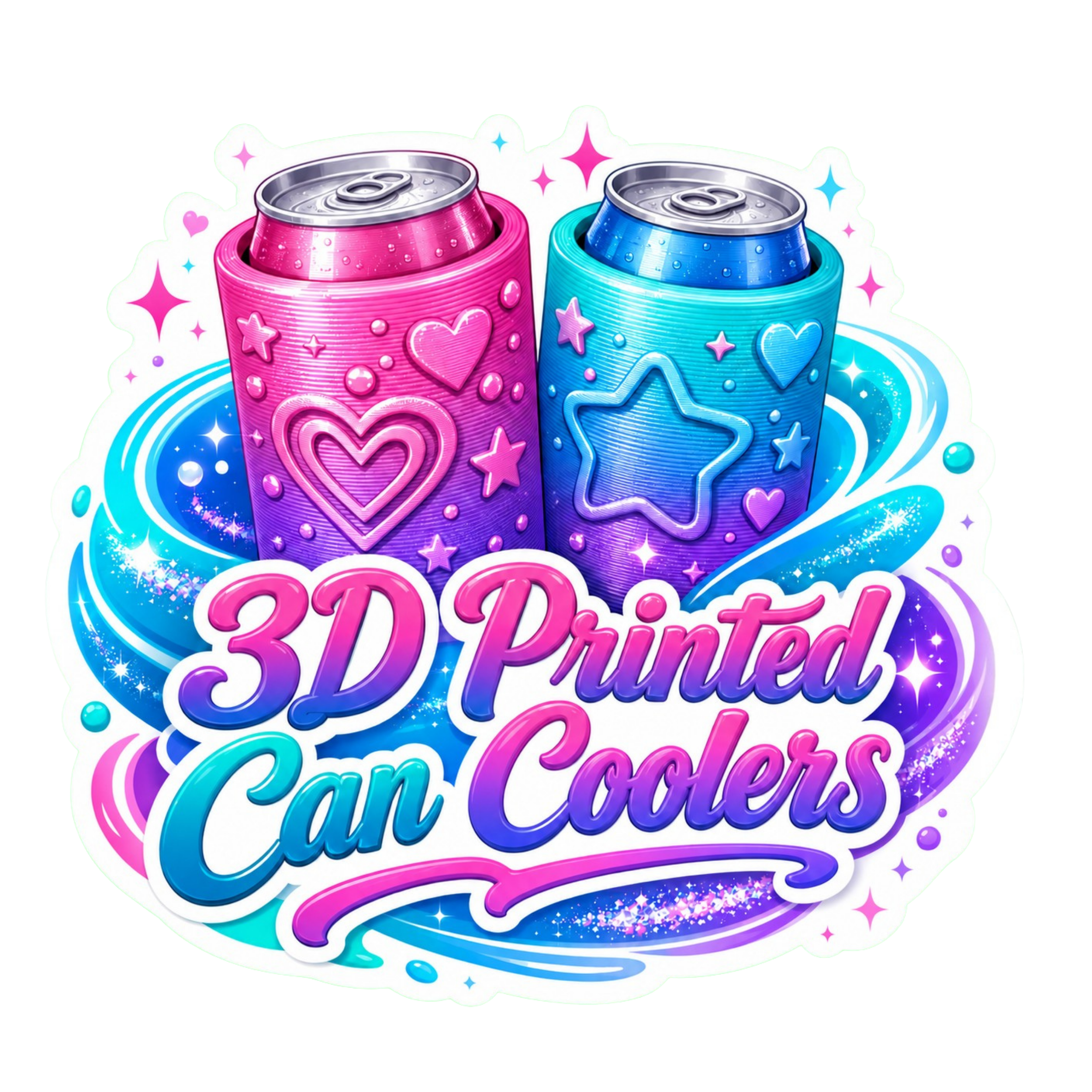 3D Printed Can Coolers