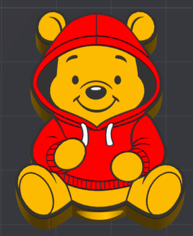bear in a hoodie