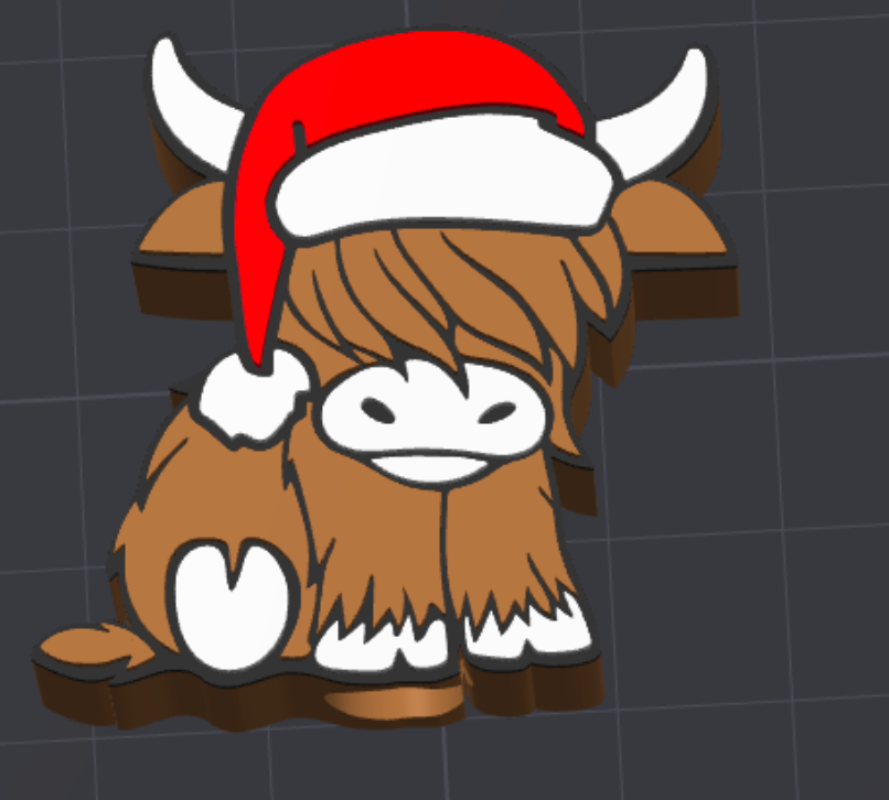 christmas cow