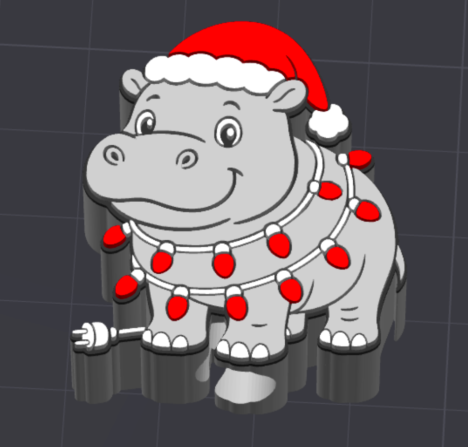 Christmas Hippo