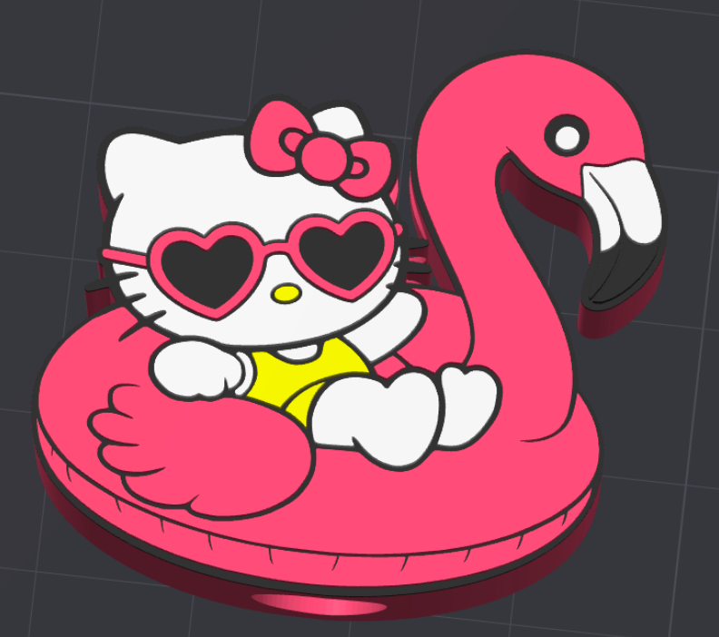 flamingo kitty