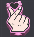 heart fingers