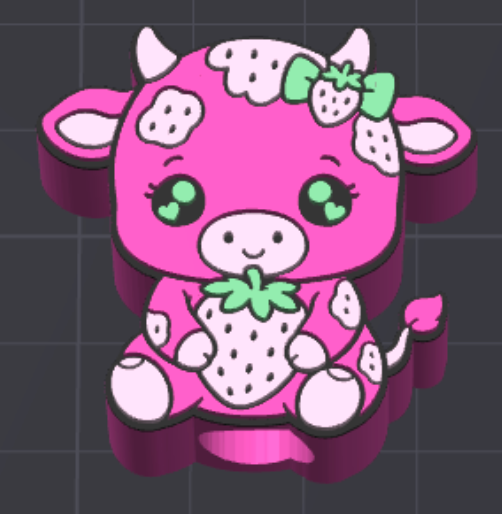 strawberry cow